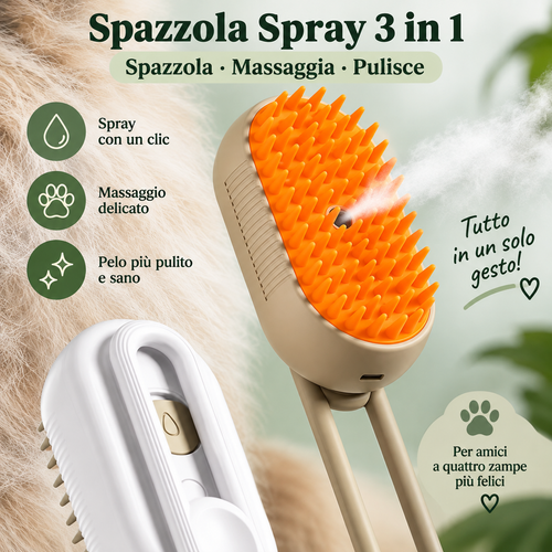 Spazzola a vapore per animali